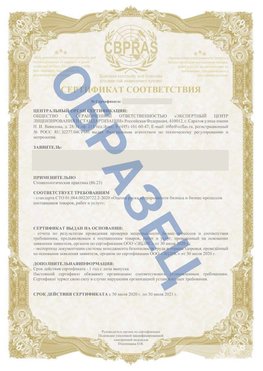 Образец Сертификат СТО 01.064.00220722.2-2020 Тосно Сертификат СТО 01.064.00220722.2-2020 